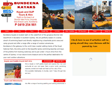 Tablet Screenshot of bundeenakayaks.com.au